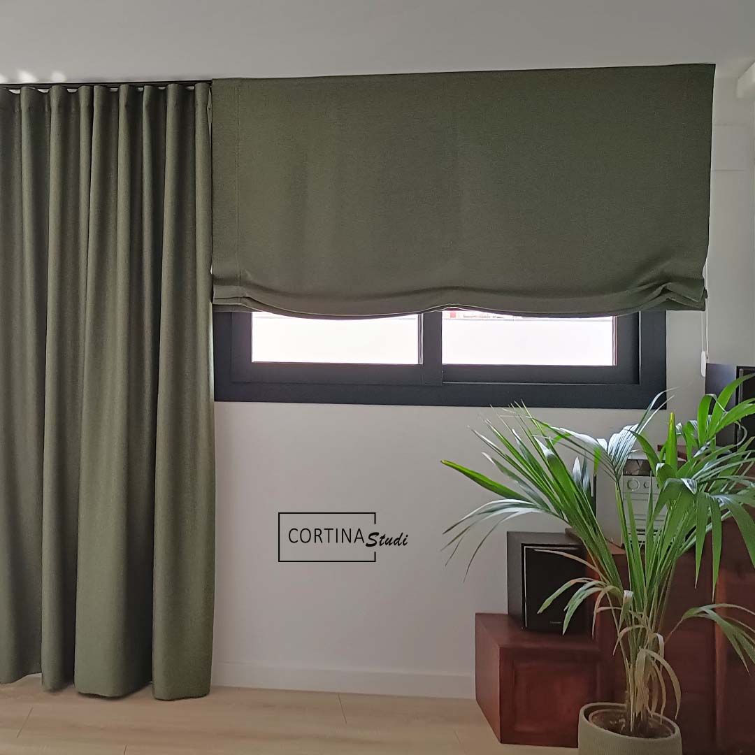 En este momento estás viendo Dos tipos de cortinas con un mismo tejido